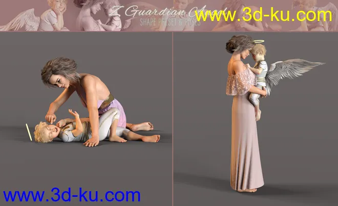 Z Guardian Angel Shape and Poses for Genesis 8 Female模型的图片8