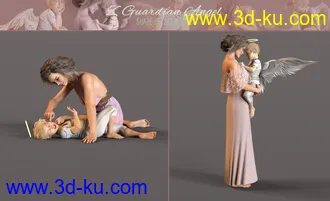 3D打印模型Z Guardian Angel Shape and Poses for Genesis 8 Female的图片