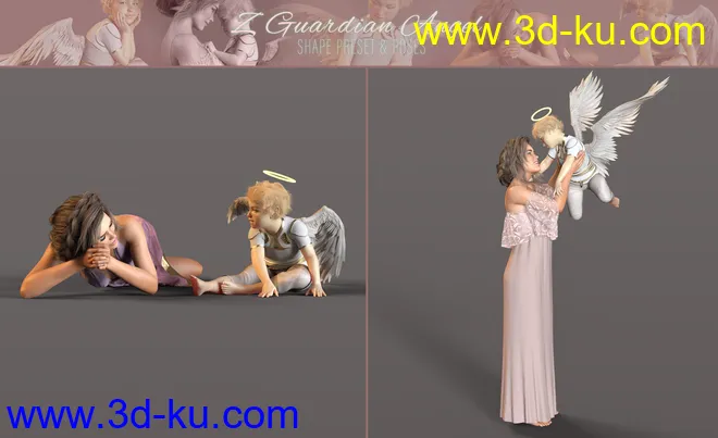 Z Guardian Angel Shape and Poses for Genesis 8 Female模型的图片9