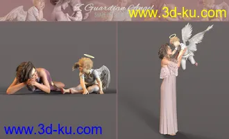 3D打印模型Z Guardian Angel Shape and Poses for Genesis 8 Female的图片