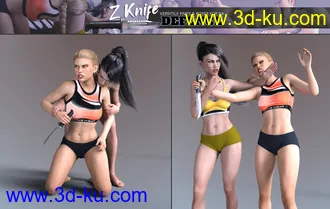 3D打印模型Z Knife Defense - Props and Poses for Genesis 8的图片