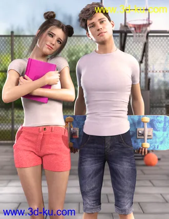 3D打印模型Z Late Teen Years Shape and Pose Mega Set的图片