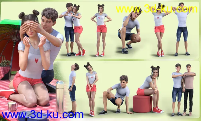 Z Late Teen Years Shape and Pose Mega Set模型的图片5