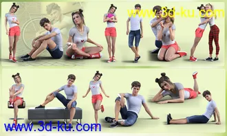 3D打印模型Z Late Teen Years Shape and Pose Mega Set的图片