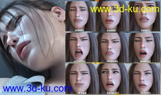 3D打印模型Z Mix and Match Hurt and Injured Expressions for Genesis 8的图片