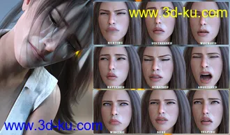 3D打印模型Z Mix and Match Hurt and Injured Expressions for Genesis 8的图片