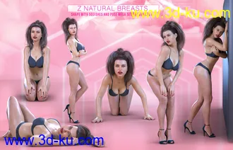 3D打印模型Z Natural Breasts - Shape and Pose Mega Set的图片