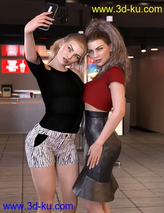 3D打印模型Z On the Phone Pose Mega Set的图片