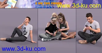 3D打印模型Z On the Phone Pose Mega Set的图片