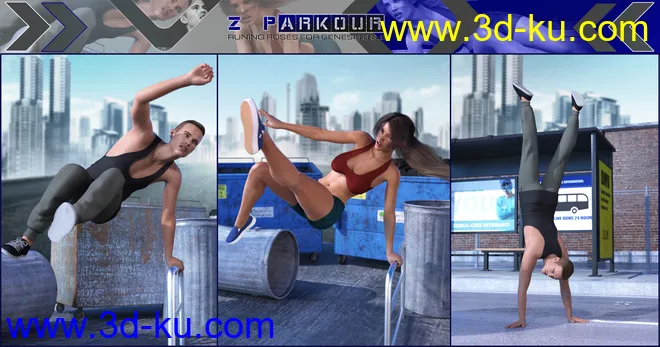 Z Parkour Pose Mega Set模型的图片9