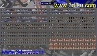 3D打印模型Z Parkour Pose Mega Set的图片