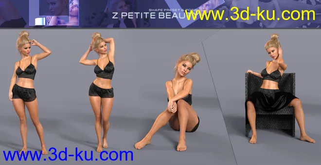 Z Petite Beauty Shape and Poses Mega Set模型的图片5