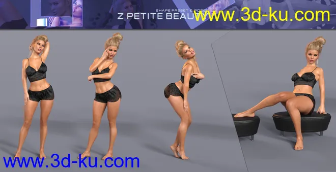 Z Petite Beauty Shape and Poses Mega Set模型的图片7