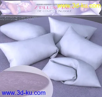 3D打印模型Z Pillow Talk Props and Poses for Genesis 3 and 8的图片