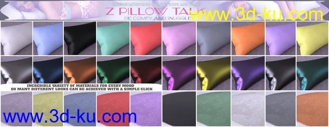 Z Pillow Talk Props and Poses for Genesis 3 and 8模型的图片4