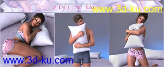 3D打印模型Z Pillow Talk Props and Poses for Genesis 3 and 8的图片