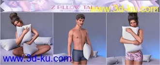 3D打印模型Z Pillow Talk Props and Poses for Genesis 3 and 8的图片