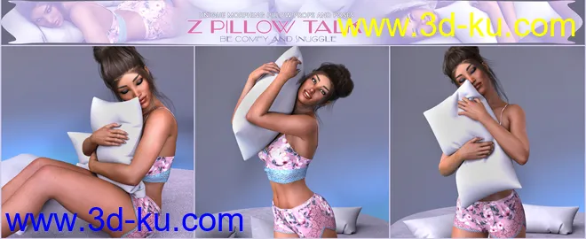 Z Pillow Talk Props and Poses for Genesis 3 and 8模型的图片12
