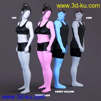 3D打印模型Z Relationship Goals Body Shapes and Poses的图片