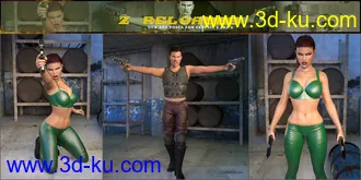 3D打印模型Z Reloaded Gun and Poses for Genesis 3 and 8的图片