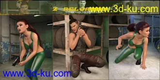 3D打印模型Z Reloaded Gun and Poses for Genesis 3 and 8的图片