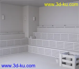 3D打印模型Z Sauna Room and Poses for Genesis 3 & 8的图片