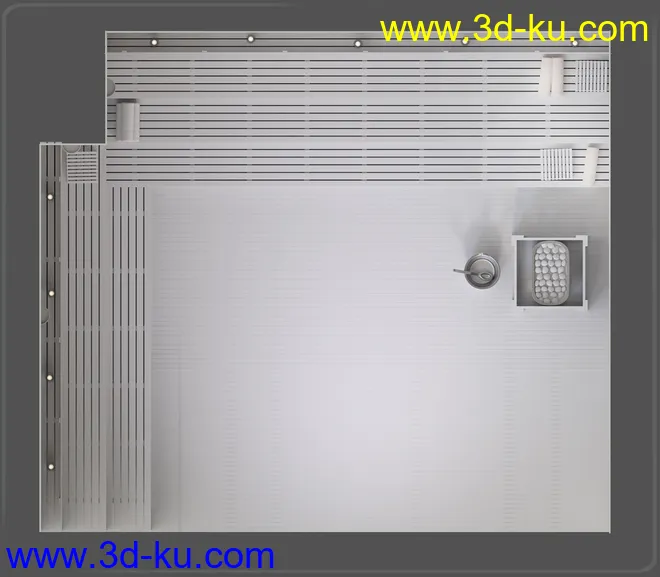 Z Sauna Room and Poses for Genesis 3 & 8模型的图片13