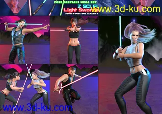 3D打印模型Z Sci Fi Light Swords Mega Set的图片