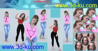 3D打印模型Z Shy and Confident Pose Partials Mega Set for Genesis 3 and Genesis 8的图片