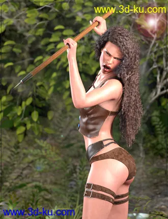 3D打印模型Z Tribal Woman - Prop, Poses and Partials for Genesis 3 and 8 Female的图片