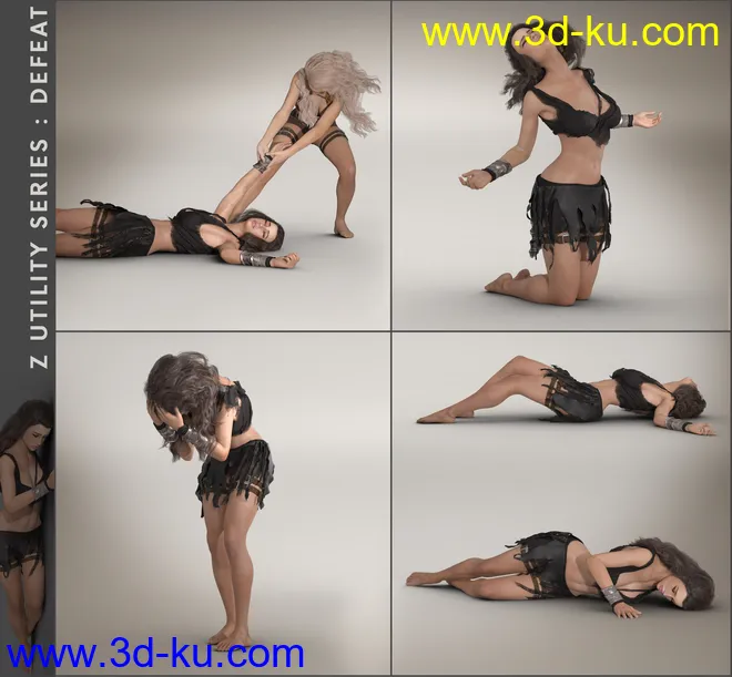 Z Utility Series - Defeat and Victory - Poses with Partials for Genesis 3 and 8模型的图片6