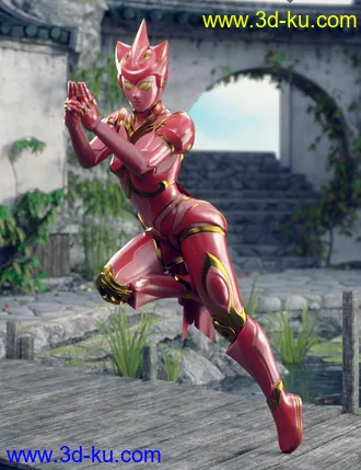 3D打印模型ZhuQue - The Red Phoenix Outfit for Genesis 8 Female(s)的图片