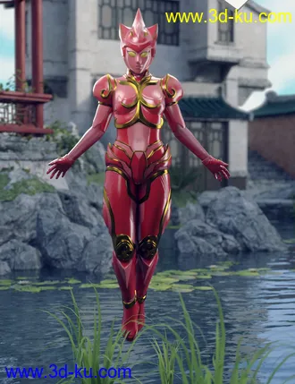 3D打印模型ZhuQue - The Red Phoenix Outfit for Genesis 8 Female(s)的图片