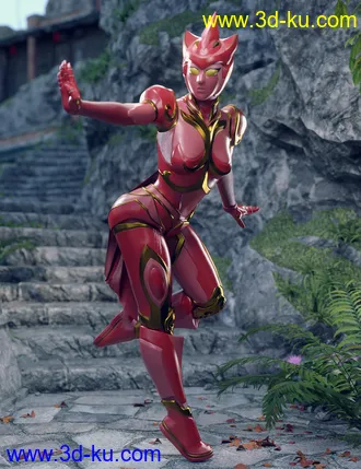 3D打印模型ZhuQue - The Red Phoenix Outfit for Genesis 8 Female(s)的图片