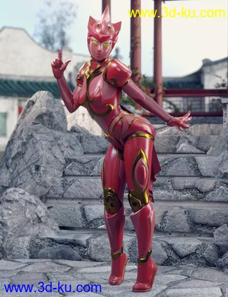 3D打印模型ZhuQue - The Red Phoenix Outfit for Genesis 8 Female(s)的图片
