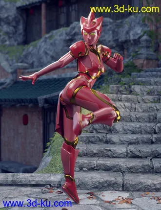 3D打印模型ZhuQue - The Red Phoenix Outfit for Genesis 8 Female(s)的图片