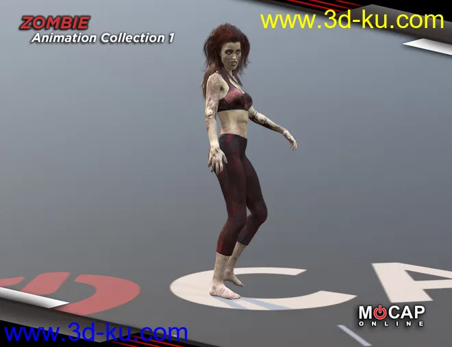 Zombie Animation Collection P1 - Victoria 8模型的图片3