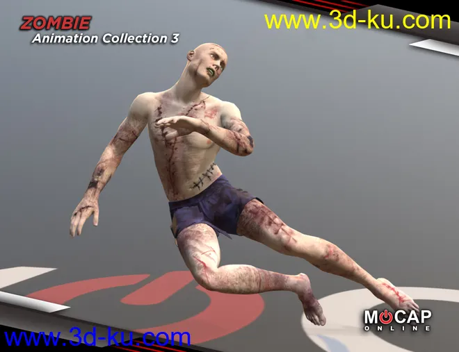 Zombie Animation Collection P3 for Michael 8模型的图片7