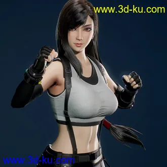 3D打印模型3D Tifa Lockhart + Daz conversion的图片