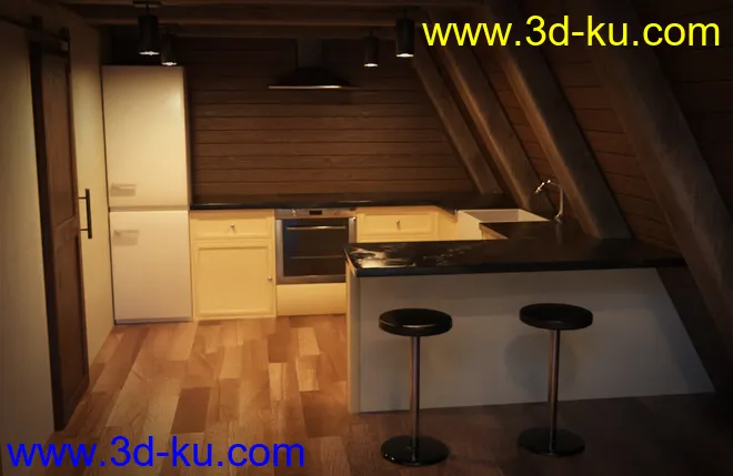 A-Frame Cabin模型的图片3