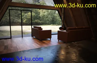 3D打印模型A-Frame Cabin的图片