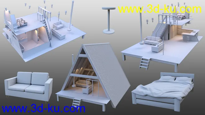A-Frame Cabin模型的图片7