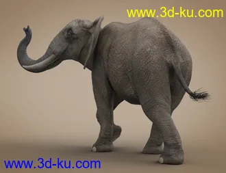 3D打印模型African Elephant Updated的图片