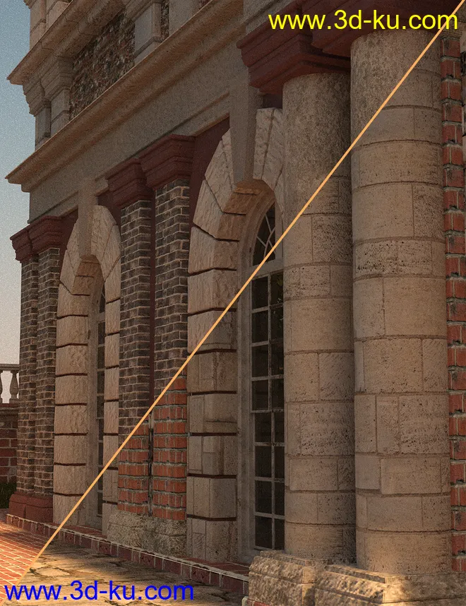 Ancient Stones - Masonry, Stone and Brickwork Shaders for DS and Iray模型的图片4