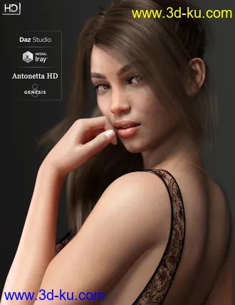 3D打印模型Antonetta HD and Bodice Helena for Genesis 8 Female的图片
