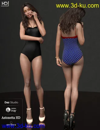 Antonetta HD and Bodice Helena for Genesis 8 Female模型的图片12