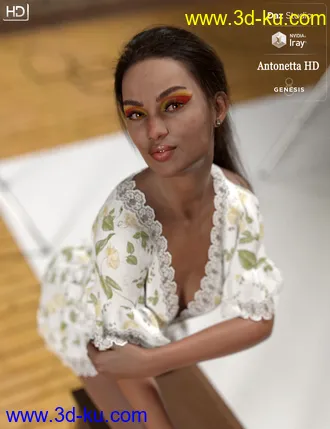 3D打印模型Antonetta HD and Bodice Helena for Genesis 8 Female的图片