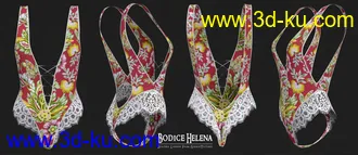 3D打印模型Antonetta HD and Bodice Helena for Genesis 8 Female的图片