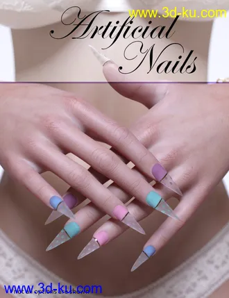 3D打印模型Artificial Nails for Genesis 8 Female的图片