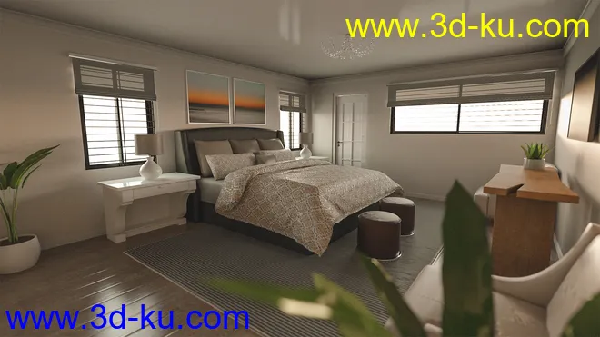 Avil Master Bedroom and Bath模型的图片2